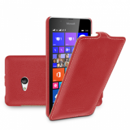 Кожаный чехол (флип) TETDED для Microsoft Lumia 540 Красный / Red