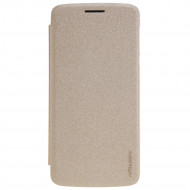 Кожаный чехол (книжка) Nillkin Sparkle Series для Motorola Moto Z (XT1650) Золотой
