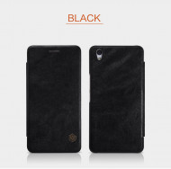 Кожаный чехол (книжка) Nillkin Qin Series для OnePlus X Черный