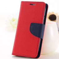 Чехол (книжка) Mercury Fancy Diary series для Samsung A310F Galaxy A3 (2016) Красный / Синий