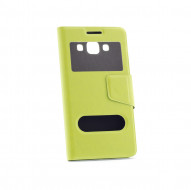 Чехол (книжка) с TPU креплением для Samsung A500H / A500F Galaxy A5 Зеленый