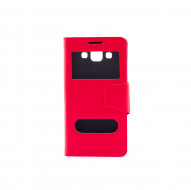 Чехол (книжка) с TPU креплением для Samsung A500H / A500F Galaxy A5 Красный