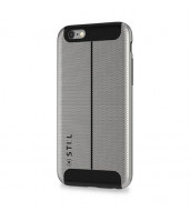 Накладка STIL Chivarly Series с алюминиевой вставкой для Apple iPhone 6/6s (4.7") Серебряный