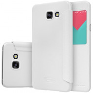 Кожаный чехол (книжка) Nillkin Sparkle Series для Samsung A510F Galaxy A5 (2016) Белый