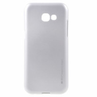 TPU чехол Mercury iJelly Metal series для Samsung A520 Galaxy A5 (2017) Серебряный