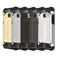 Бронированный противоударный TPU+PC чехол Immortal для Samsung A720 Galaxy A7 (2017) Серый / Metal slate