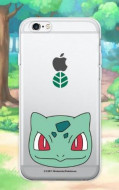 Прозрачный силиконовый чехол "Pokemon Go" для Apple iPhone 6/6s (4.7") Bulbasaur / face