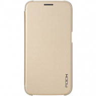 Чехол (книжка) Rock Touch series для Samsung G550F Galaxy On5 Золотой / Gold