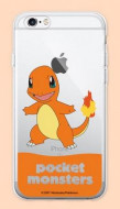 Прозрачный силиконовый чехол "Pokemon Go" для Apple iPhone 6/6s (4.7") Charmander/Fiery tail