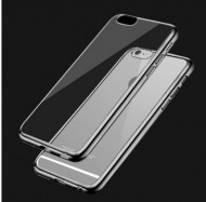 Прозрачный силиконовый чехол для Apple iPhone 6/6s (4.7") с глянцевой окантовкой Серый