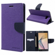 Чехол (книжка) Mercury Fancy Diary series для Samsung G610F Galaxy J7 Prime (2016) Фиолетовый / Синий