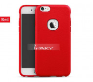 Силиконовая накладка iPaky с имитацией кожи для Apple iPhone 6/6s (4.7") Красный