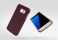 Пластиковая накладка Nillkin Synthetic Fiber series для Samsung G930F Galaxy S7 Красный