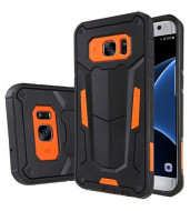 TPU+PC чехол Nillkin Defender 2 для Samsung G935F Galaxy S7 Edge Оранжевый