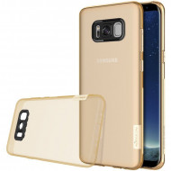 TPU чехол Nillkin Nature Series для Samsung G950 Galaxy S8 Золотой (прозрачный)