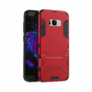 Ударопрочный чехол-подставка Transformer для Samsung G950 Galaxy S8 с мощной защитой корпуса Красный / Dante Red