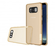 TPU чехол Nillkin Nature Series для Samsung G955 Galaxy S8 Plus Золотой (прозрачный)