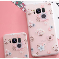 TPU чехол матовый soft touch для Samsung G955 Galaxy S8 Plus Цветы