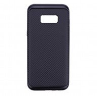 TPU+PC чехол MOTOMO (Carbon) для Samsung G955 Galaxy S8 Plus Черный