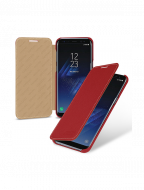 Кожаный чехол (книжка) TETDED для Samsung G955 Galaxy S8 Plus Красный / Red