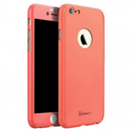 Чехол iPaky Painting 360 градусов для Apple iPhone 6/6s (4.7") (+ стекло на экран) Малиновый