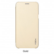 Чехол (книжка) Rock Touch series для Samsung Galaxy A8 Золотой / Gold