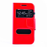 Чехол (книжка) с TPU креплением для Samsung Galaxy J1 Duos SM-J100 Красный