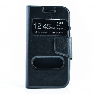 Чехол (книжка) с TPU креплением для Samsung Galaxy J1 Duos SM-J100 Черный