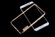 TPU чехол Nillkin Nature Series для Samsung Galaxy Note 5 Золотой (прозрачный)