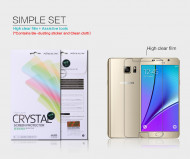 Защитная пленка Nillkin Crystal для Samsung Galaxy Note 5 Анти-отпечатки