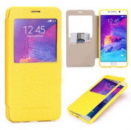 Чехол (книжка) Mercury Wow Bumper series для Samsung Galaxy Note 5 Желтый