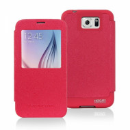 Чехол (книжка) Mercury Wow Bumper series для Samsung Galaxy Note 5 Малиновый