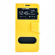 Чехол (книжка) с TPU креплением для Samsung Galaxy Note 5 Желтый