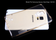 TPU чехол Nillkin Nature Series для Samsung Galaxy Note Edge N915F Золотой (прозрачный)