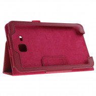 Кожаный чехол-книжка TTX с функцией подставки для Samsung Galaxy Tab 3 Lite T110/T111 Малиновый