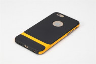 TPU+PC чехол Rock Royce Series для Apple iPhone 6/6s plus (5.5") Черный / Оранжевый