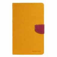 Чехол (книжка) Mercury Fancy Diary series для Samsung Galaxy Tab 4 7.0 Желтый / Малиновый