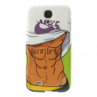 TPU чехол IMD Erotic Print для Samsung i9500 Galaxy S4 Muscle Man