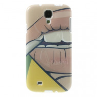 TPU чехол IMD Erotic Print для Samsung i9500 Galaxy S4 Sexy Plump Lips
