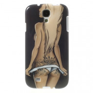 TPU чехол IMD Erotic Print для Samsung i9500 Galaxy S4 Sexy Tattooed Girl