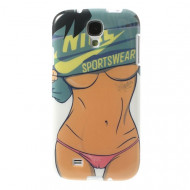 TPU чехол IMD Erotic Print для Samsung i9500 Galaxy S4 Wearing Sportswear Girl
