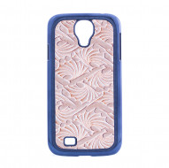 Пластиковая накладка с узором "Павлиний хвост" для Samsung i9500 Galaxy S4 Золотой