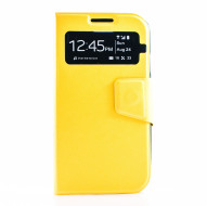 Чехол (книжка) с TPU креплением для Samsung i9500 Galaxy S4 Желтый