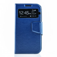 Чехол (книжка) с TPU креплением для Samsung i9500 Galaxy S4 Синий
