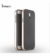 Чехол iPaky TPU+PC для Samsung i9500 Galaxy S4 Черный / Золотой