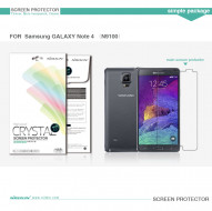 Защитная пленка Nillkin Crystal для Samsung N910H Galaxy Note 4 Анти-отпечатки
