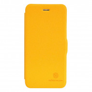 Кожаный чехол (книжка) Nillkin Fresh Series для Apple iPhone 6/6s plus (5.5") Желтый
