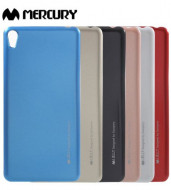 TPU чехол Mercury iJelly Metal series для Sony Xperia E5 Серый