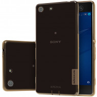 TPU чехол Nillkin Nature Series для Sony Xperia M5 / Xperia M5 Dual Золотой (прозрачный)
