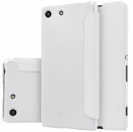 Кожаный чехол (книжка) Nillkin Sparkle Series для Sony Xperia M5 / Xperia M5 Dual Белый